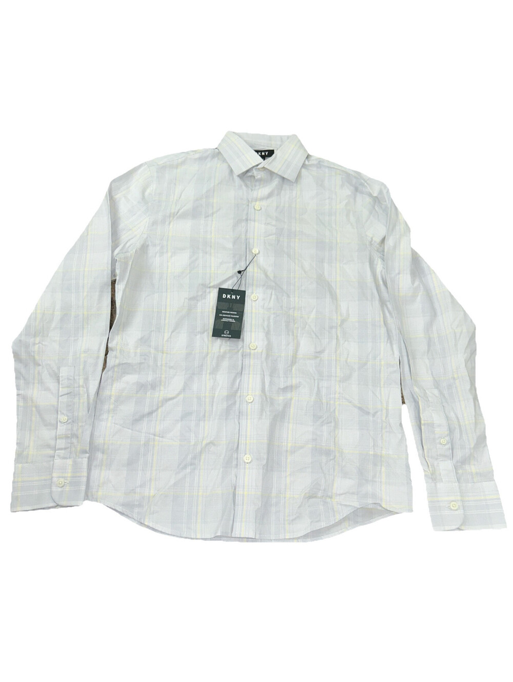 DKNY Mens Shirt Small Button Long Sleeves High Rise Core Plus